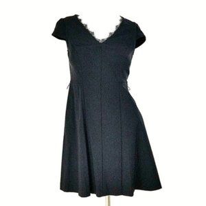 Vera Wang Cap Sleeve Cocktail Dress w/ Pockets